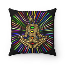 Load image into Gallery viewer, Chakra Yoga Peace  Square Pillow
