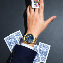 Load image into Gallery viewer, Luxury Brand Men Watches Gold Stainless Steel Band CURREN Luxury Quartz Watch Mens Waterproof Business Man
