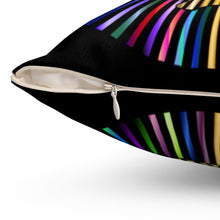 Load image into Gallery viewer, Chakra Yoga Peace  Square Pillow
